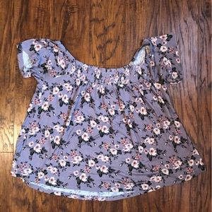 American Eagle Soft & Sexy Crepe Off-the-Shoulder Blouse